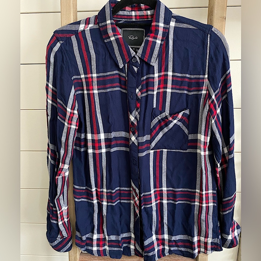 Hunter plaid rails top